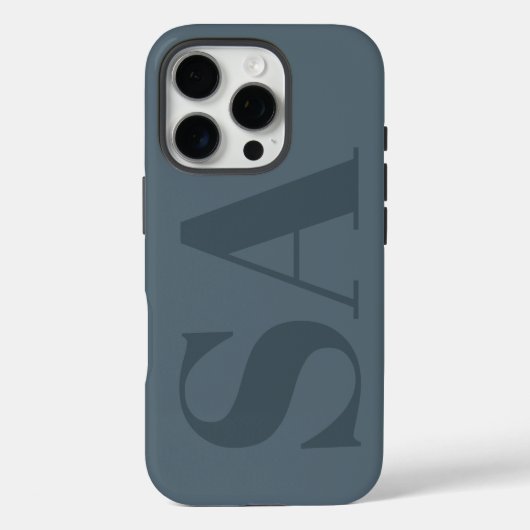 Rustig Stofblauw Aquarel Minimalistisch Modern Case-Mate iPhone Case (Achterkant)