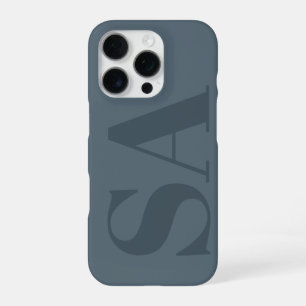 Rustig Stofblauw Waterverf Minimalistisch Modern iPhone 16 Pro Hoesje