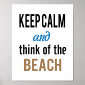 Rustig Strand Poster (Voorkant)
