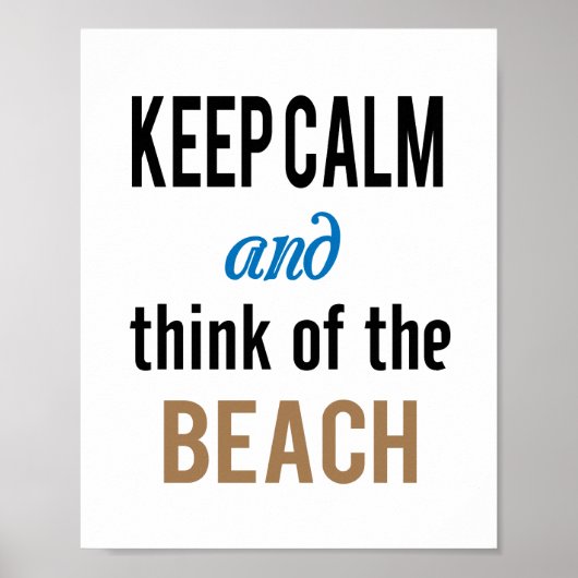 Rustig Strand Poster (Voorkant)