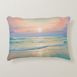 Rustig strand zonsondergang landschap accent kussen