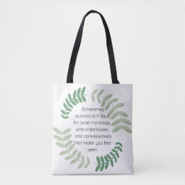 Rustig succes tote bag
