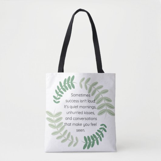 Rustig succes tote bag (Voorkant)
