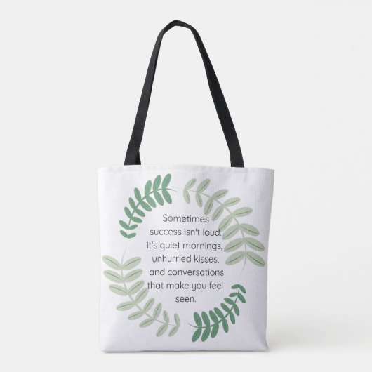 Rustig succes tote bag (Achterkant)