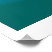 Rustig Teal Spa Kamer Poster (Hoek)