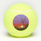 Rustig Tennisballen Lake Sunset (Achterkant)