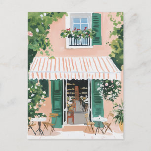 Rustig terras in Rome Briefkaart