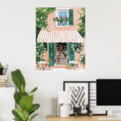 Rustig terras in Rome Poster (Thuiskantoor)