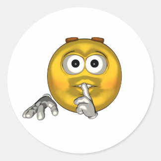 Rustig - toon ronde sticker