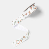 Rustig Tropisch Kerstfeest Grosgrain Lint (Achterkant)