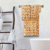 rustig tropisch strand woven wicker bad handdoek