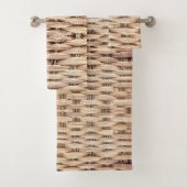 rustig tropisch strand woven wicker bad handdoek (Insitu)