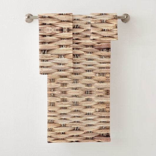 rustig tropisch strand woven wicker bad handdoek (Insitu)