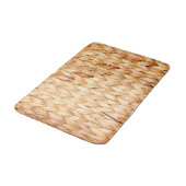 rustig tropisch strand woven wicker badmat (Gekanteld)