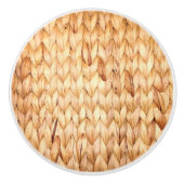 rustig tropisch strand woven wicker keramische knop (Voorkant)