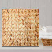 rustig tropisch strand woven wicker tegeltje