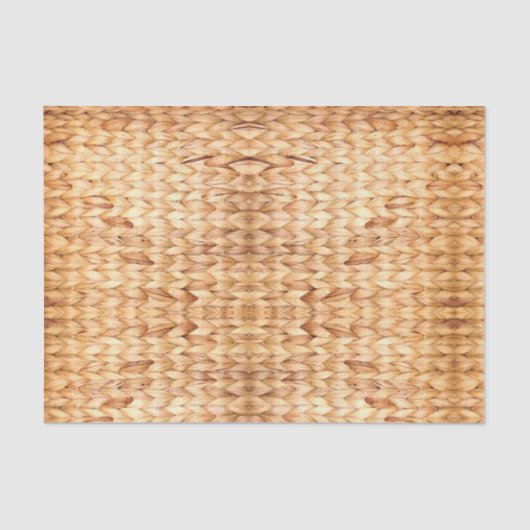 rustig tropisch strand woven wicker tissuepapier (Voorkant)
