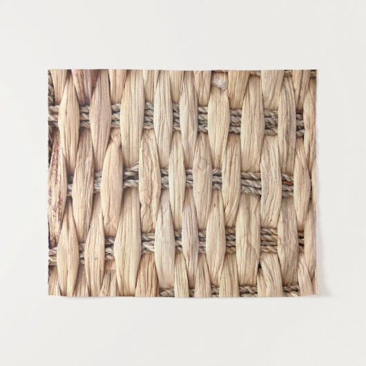 rustig tropisch strand woven wicker wandkleed (Voorkant (horizontaal))