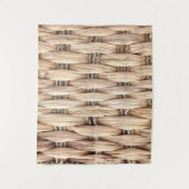 rustig tropisch strand woven wicker wandkleed (Voorkant)