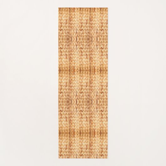 rustig tropisch strand woven wicker yogamat (Voorkant)