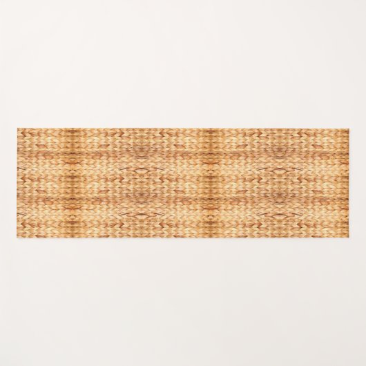 rustig tropisch strand woven wicker yogamat (Voorkant (horizontaal))