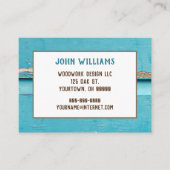 rustig turkooisverfhout visitekaartje (Voorkant)