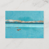 rustig turkooisverfhout visitekaartje (Achterkant)