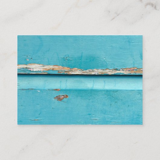 rustig turkooisverfhout visitekaartje (Achterkant)