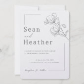 RUSTIG! Uitnodiging voor bruiloft - Voeg je eigen  (Voorkant)