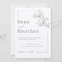 RUSTIG! Uitnodiging voor bruiloft - Voeg je eigen 