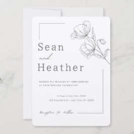 RUSTIG! Uitnodiging voor bruiloft - Voeg je eigen 