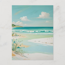 rustig Uitzicht aan de kust Briefkaart