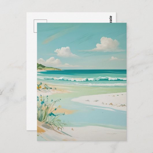 rustig Uitzicht aan de kust Briefkaart (Voorkant / Achterkant)