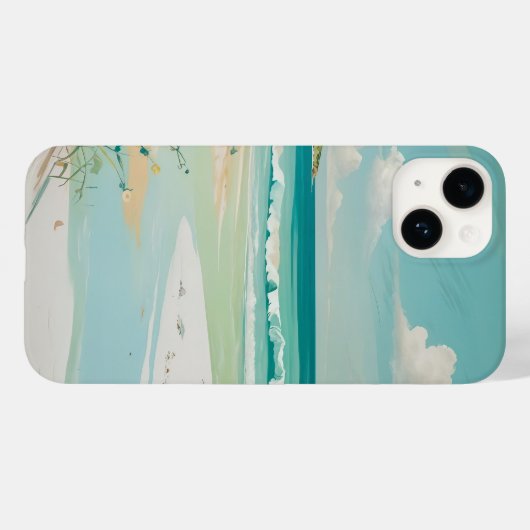 rustig Uitzicht aan de kust Case-Mate iPhone Case (Achterkant (horizontaal))