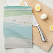 rustig Uitzicht aan de kust Theedoek (Quarter Fold)