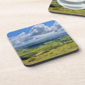 Rustig uitzicht vanaf Pendle Hill... Bier Onderzetter (Linkerzijde)