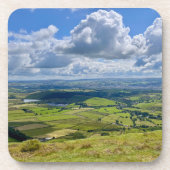 Rustig uitzicht vanaf Pendle Hill... Bier Onderzetter (Voorkant)