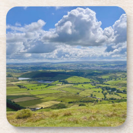 Rustig uitzicht vanaf Pendle Hill... Bier Onderzetter
