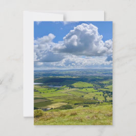 Rustig uitzicht vanaf Pendle Hill... Briefkaart