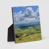 Rustig uitzicht vanaf Pendle Hill... Fotoplaat (Voorkant)