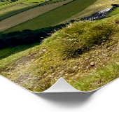 Rustig uitzicht vanaf Pendle Hill... Perfect Poster (Hoek)