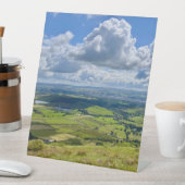 Rustig uitzicht vanaf Pendle Hill... Reclamebord Met Voetstuk (Insitu)