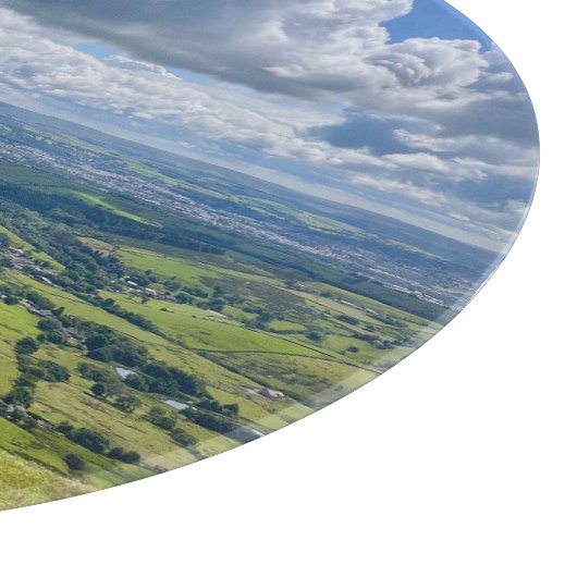 Rustig uitzicht vanaf Pendle Hill... Snijplank (Hoek)