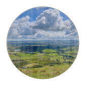 Rustig uitzicht vanaf Pendle Hill... Snijplank (Voorkant)