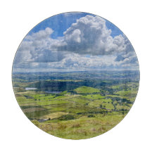 Rustig uitzicht vanaf Pendle Hill...