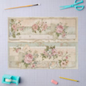 Rustig Vintage Roos Decoupage Tissuepapier (Craft)