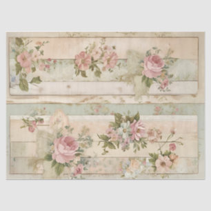 Rustig Vintage Roos Decoupage Tissuepapier