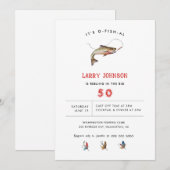 Rustig Volwassen Vis Thema Verjaardagsfeest Kaart (Voorkant / Achterkant)