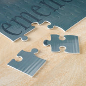 Rustig Vreedzaam Lake Red Canoe Boating Pensioen Legpuzzel (Zijkant)