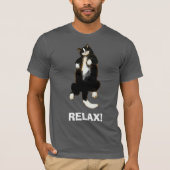 Rustig vriend. Slaapkat T-Shirt (Voorkant)